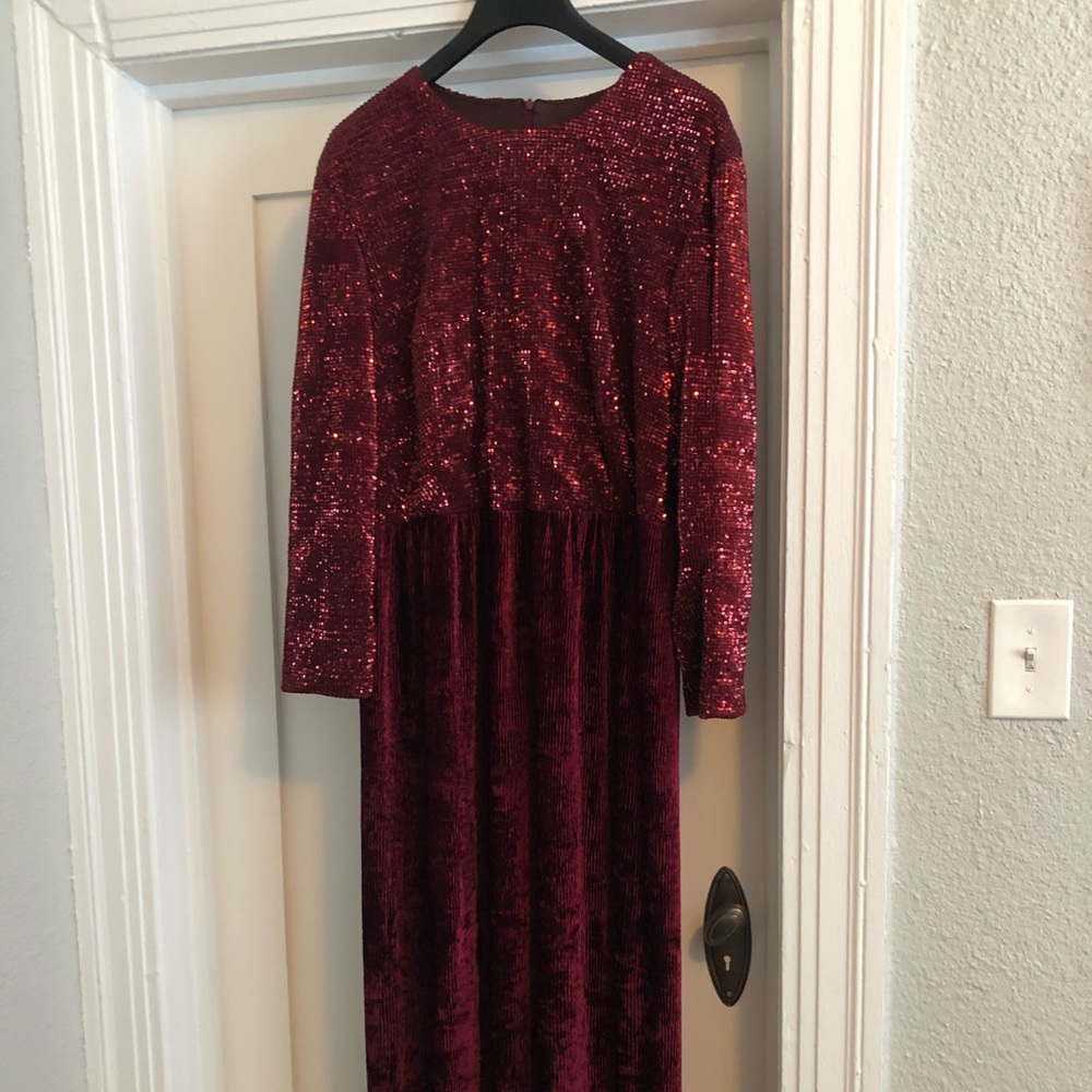 Long sequin Dress 2x